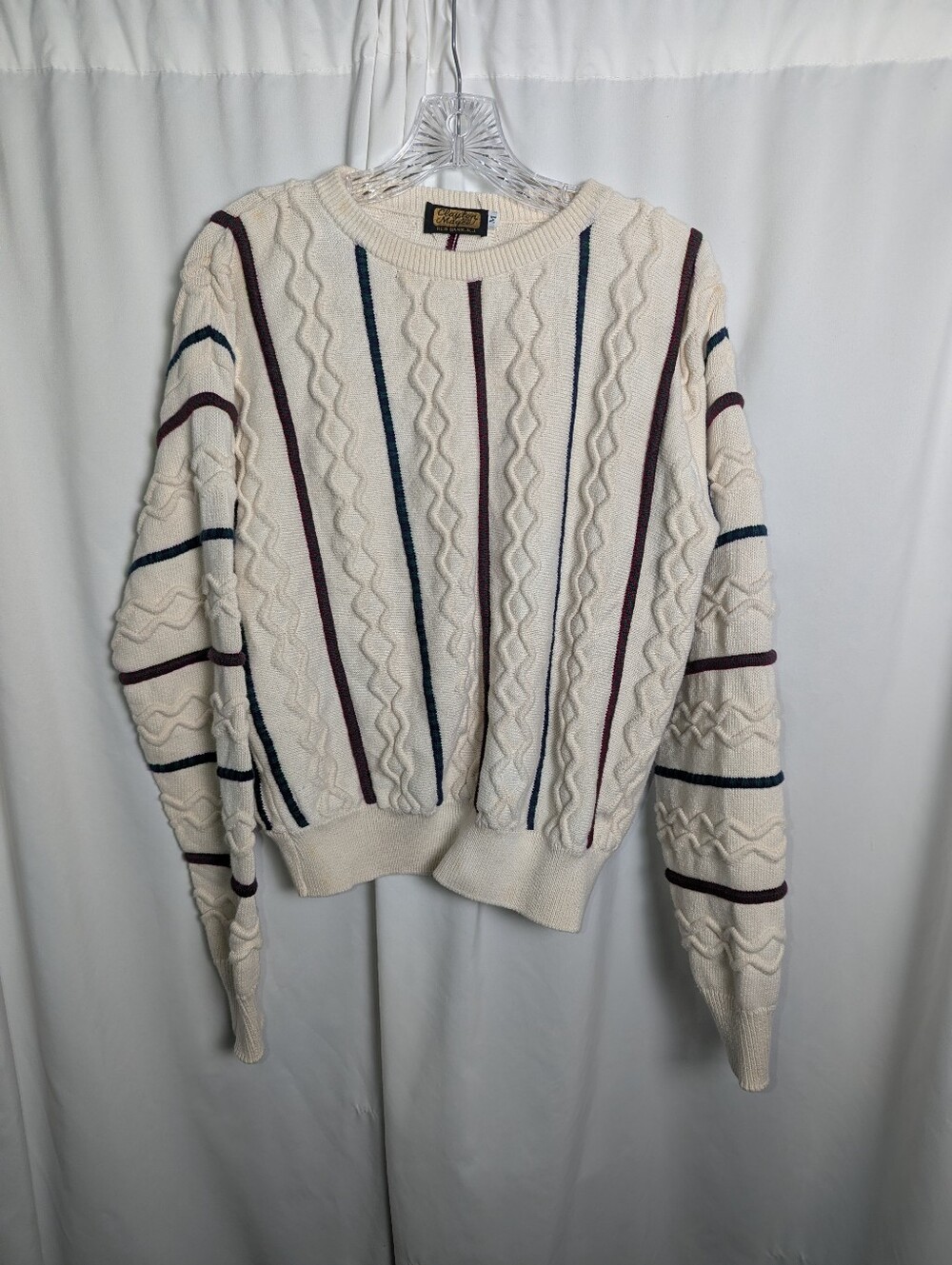 Vintage 80s Clayton & Magee Textured Knit Sweater